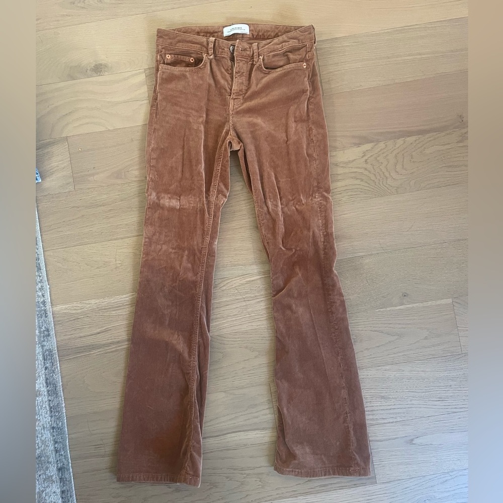 Zara Corduroy Flare Pants